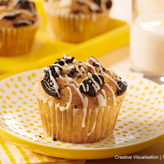 Oreo Streusel Banana Muffins