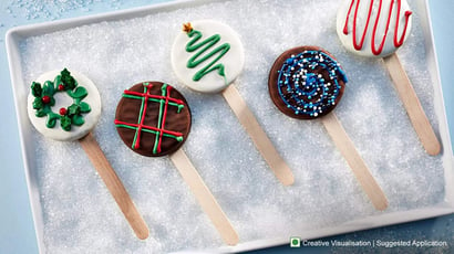 Easy Oreo Dipped Cookie Holiday Pops