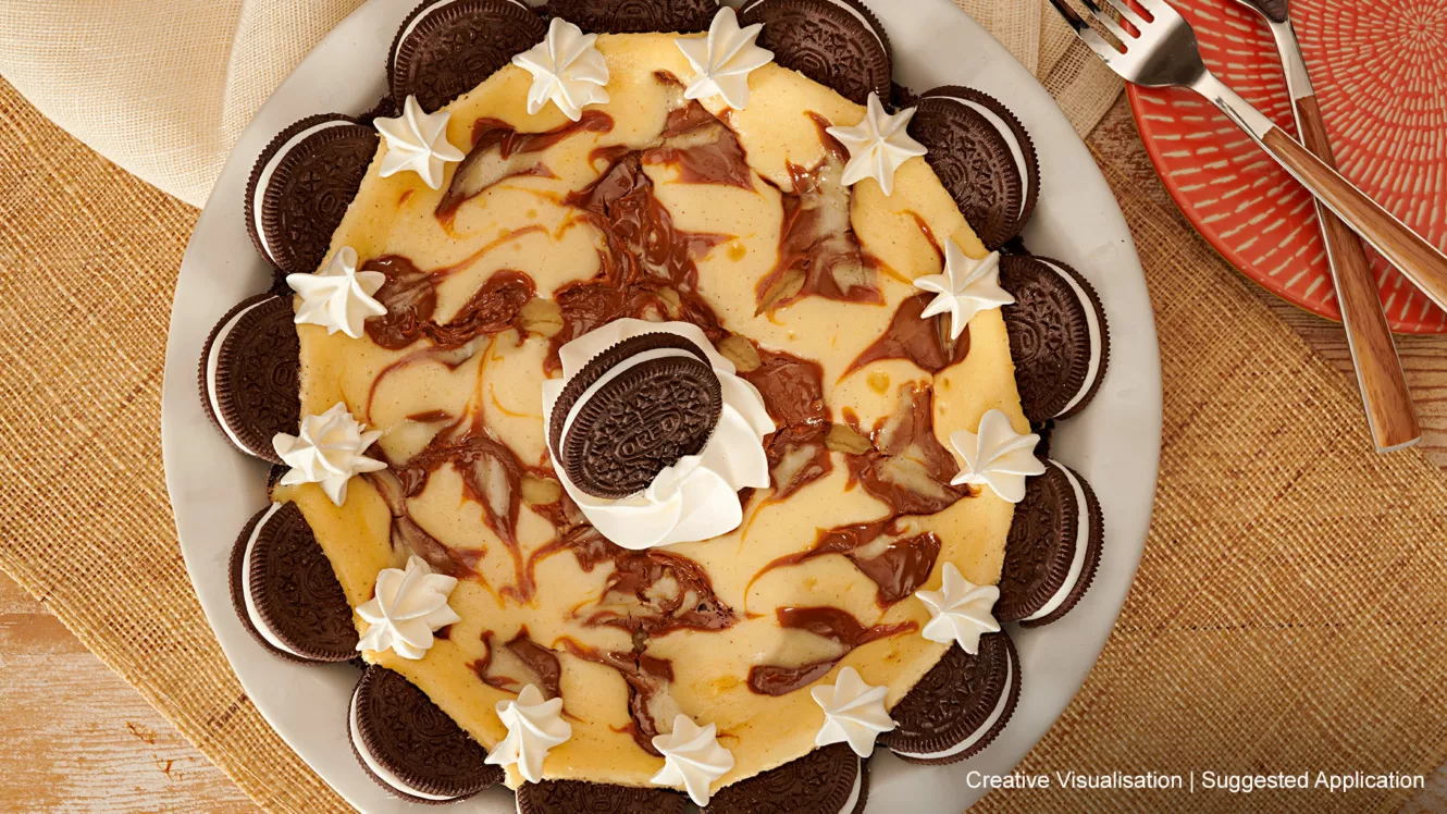 OREO Dulce de Leche Cheesecake Pie