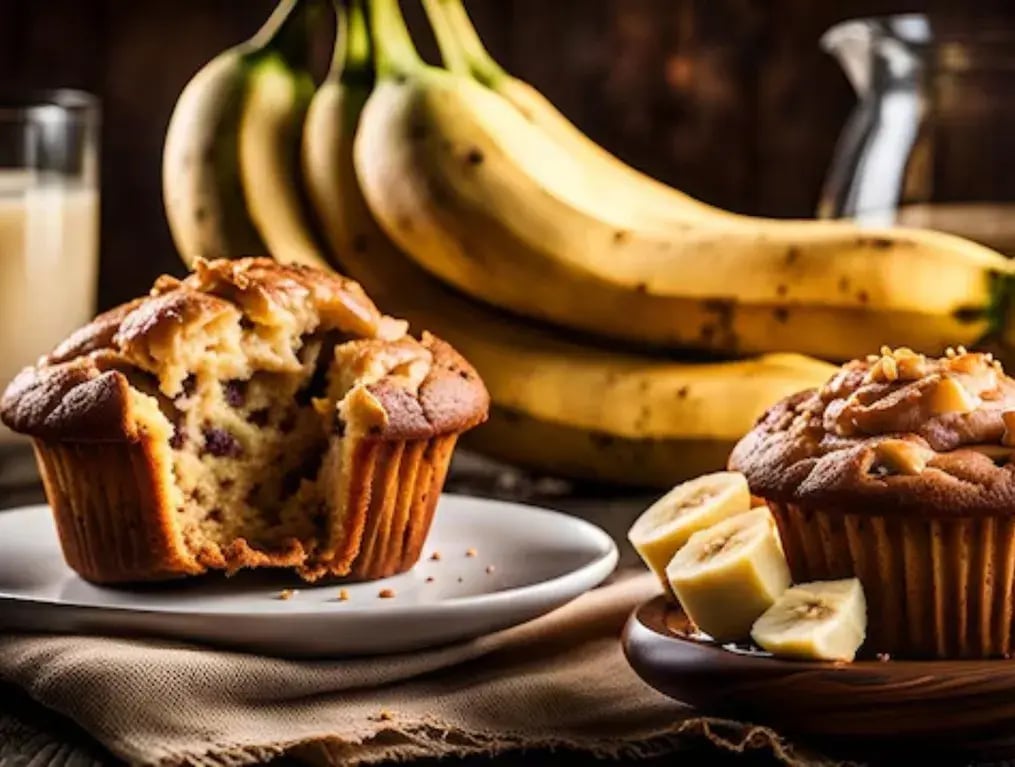 A Step-By-Step Guide To Make Banana Mousse Muffins