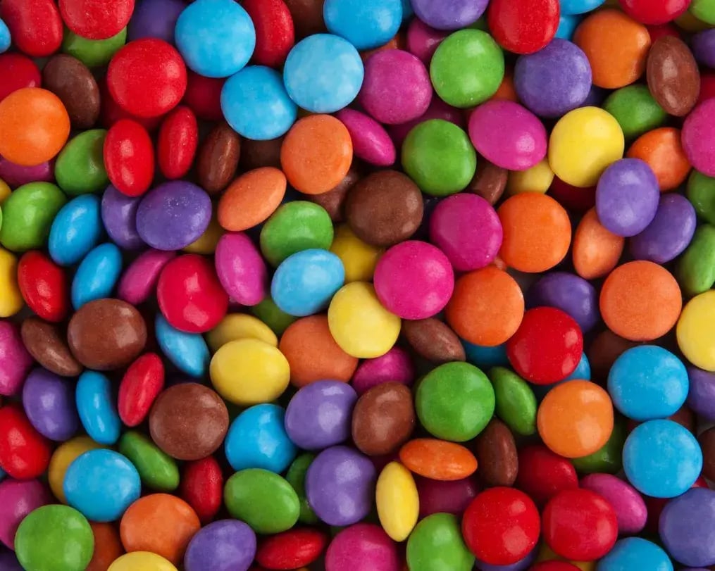 Bunch of cadbury gems