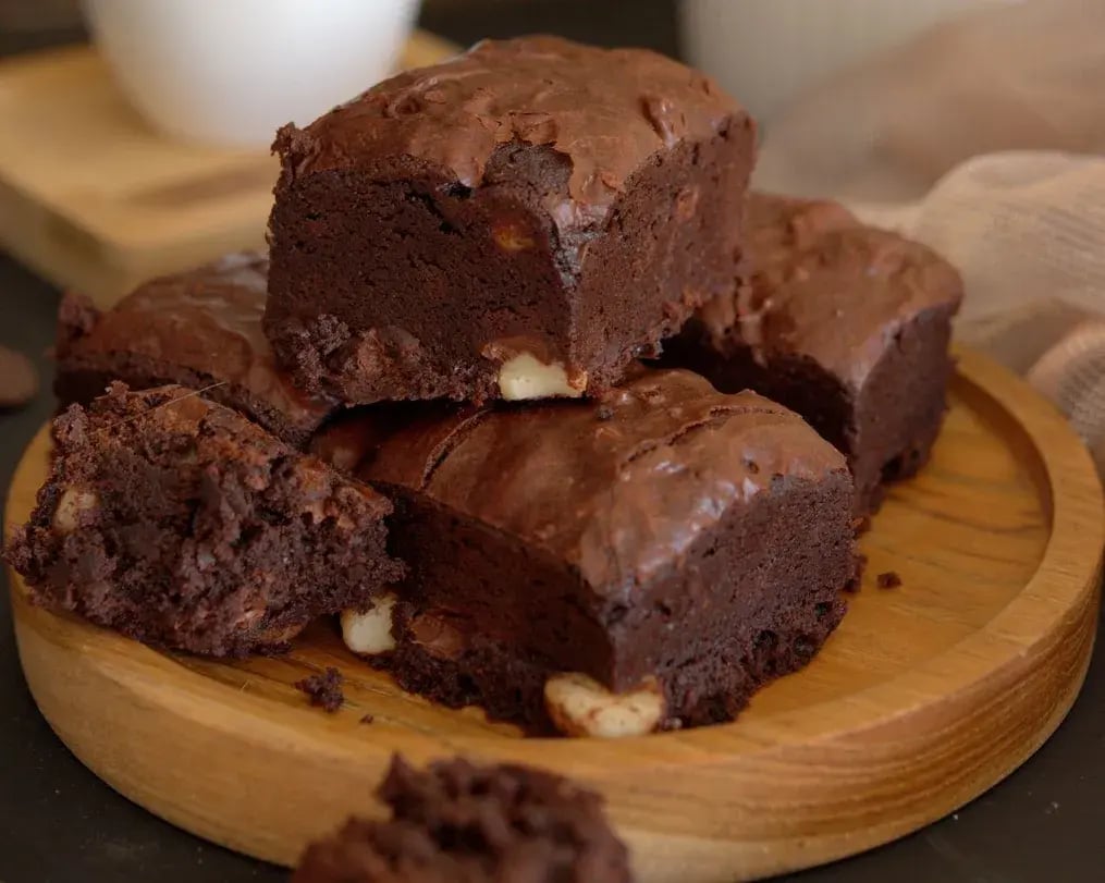 Bournville Gluten Free Brownies On A Plate