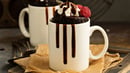 2-Minute Chocolate Mug Cake with Nuts (Microwave Safe)