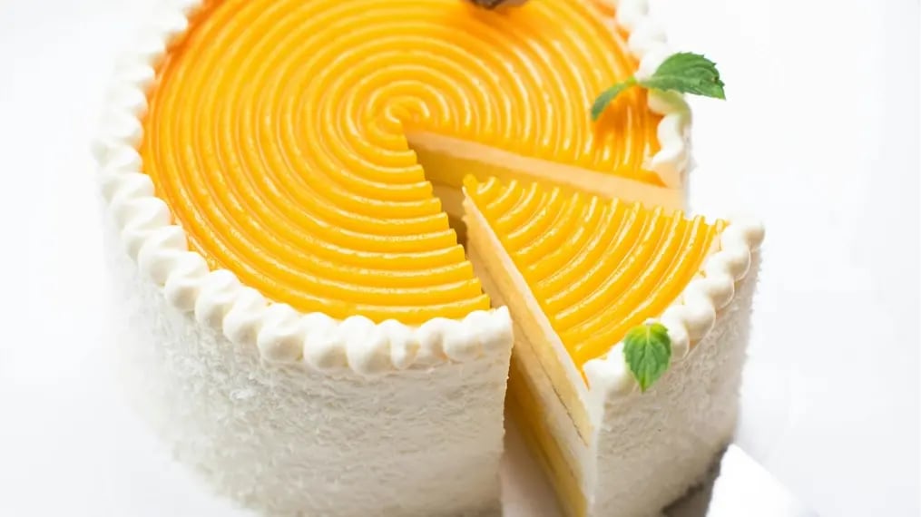Mango And Coconut Celebration Cake