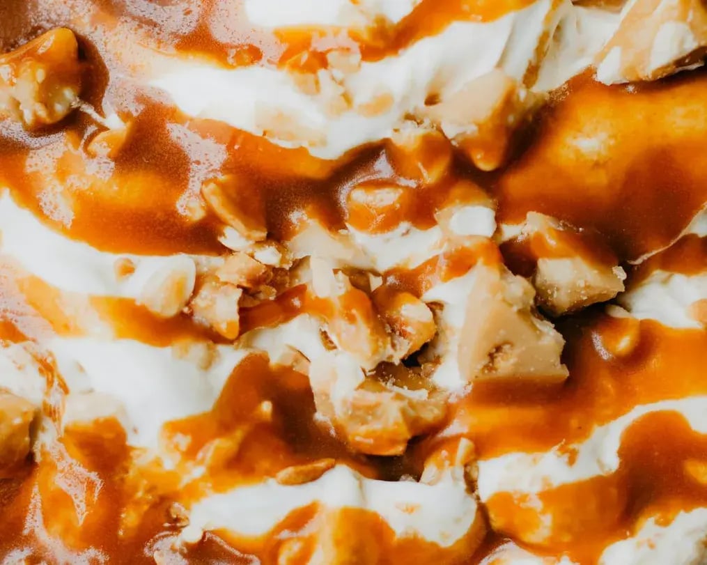 Parfait Topped With Crushed Toffee With Sea Salt