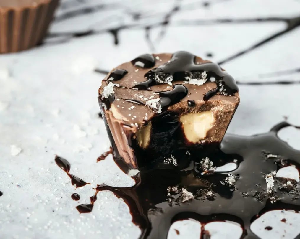 Oreo crusted chocolate bites