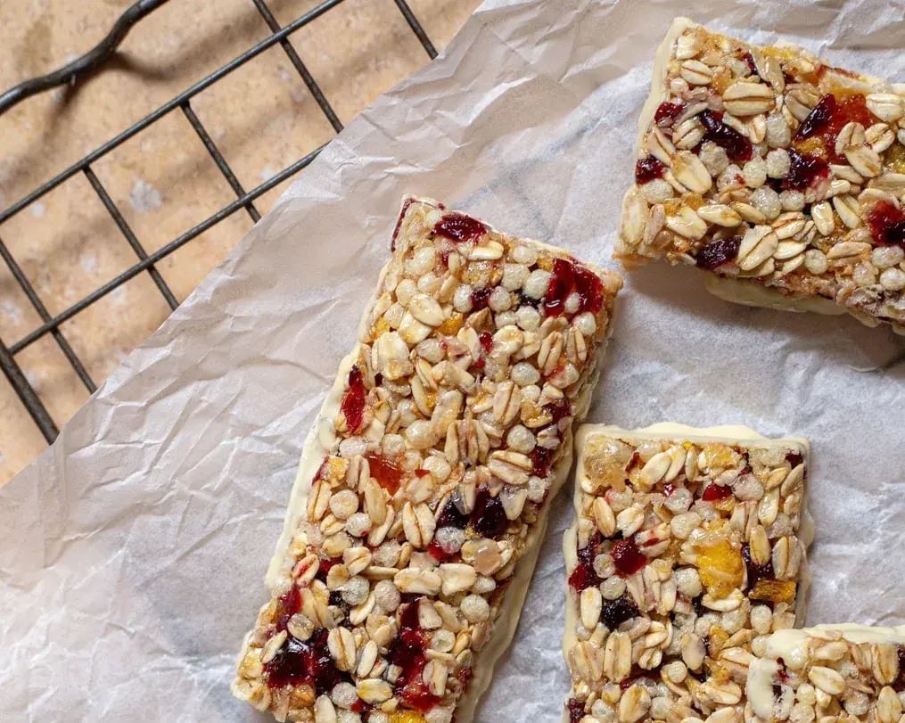 Vegan Caramel Granola Bars