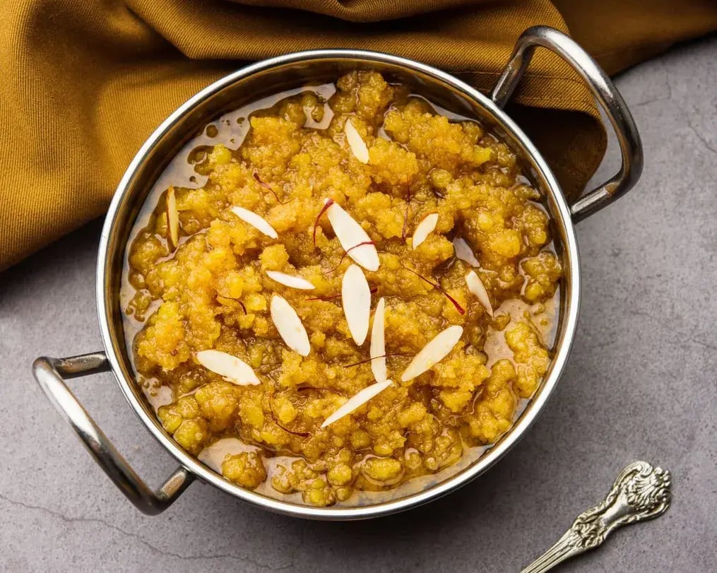 Sugar Adjusted Chocolate Besan Halwa