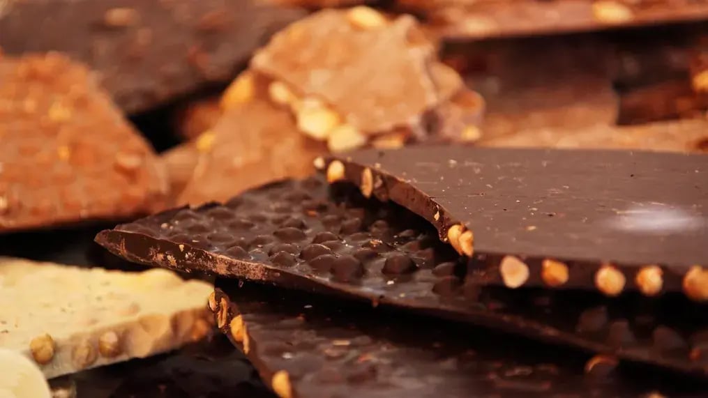 Orange Zest Chocolate Bark With Almonds