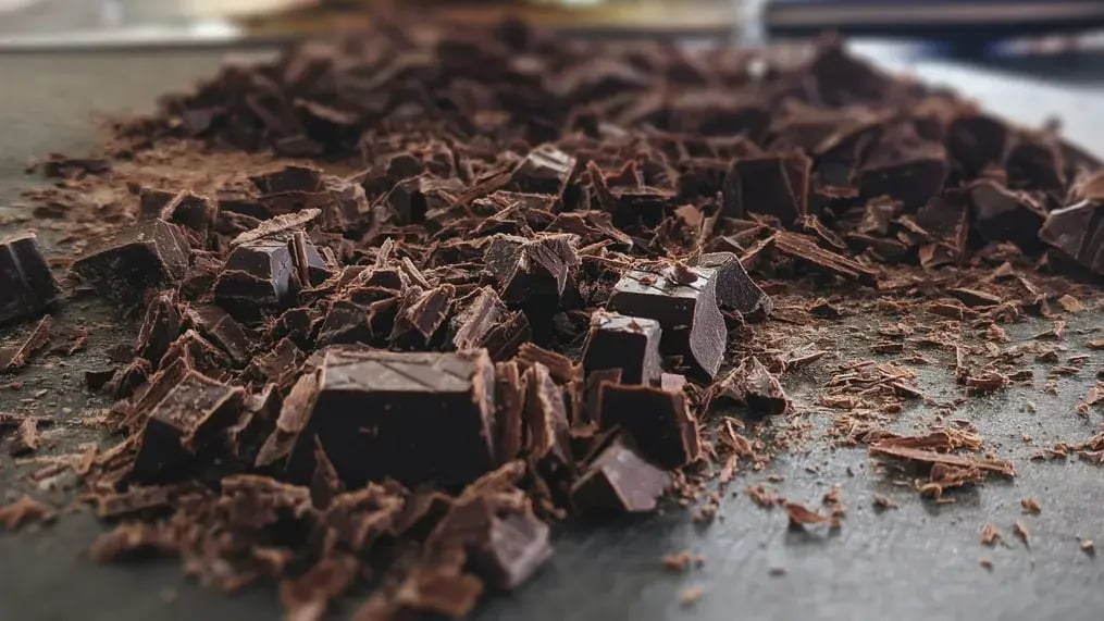 chopped chocolate