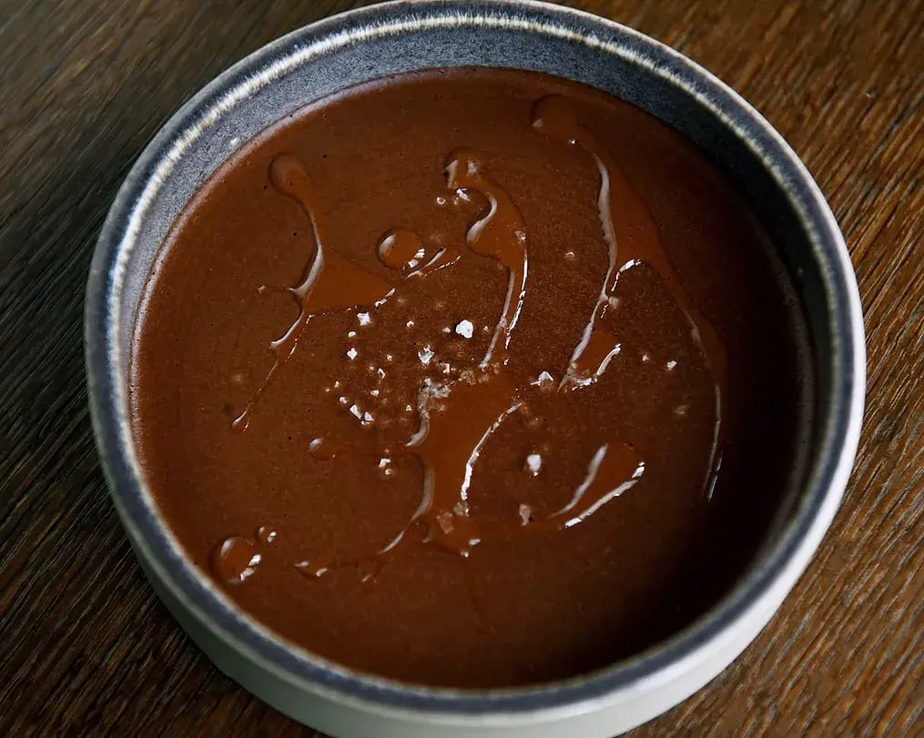 Fudge Melted In A Bowl.