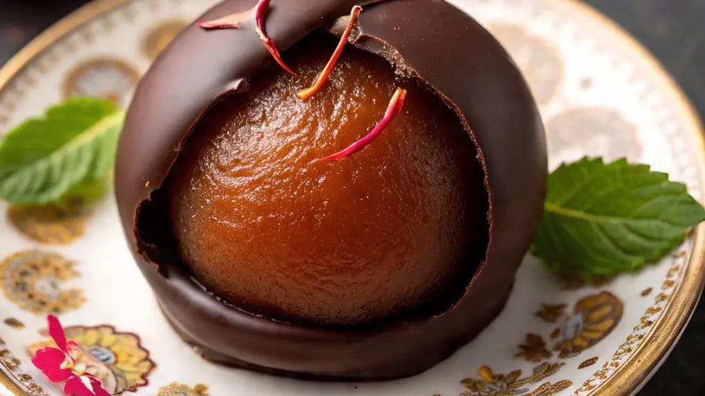 Saffron And White Chocolate Phirni With Hyderabadi Meal