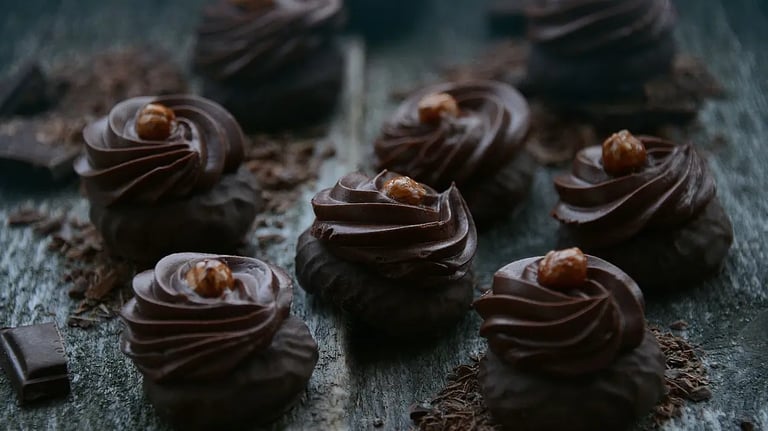 Portion Controlled Dark Chocolate Desserts