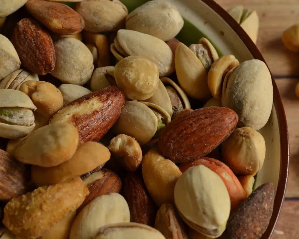 bowl of nuts for dessert