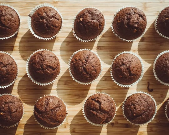 a batch of vegan cupcakes
