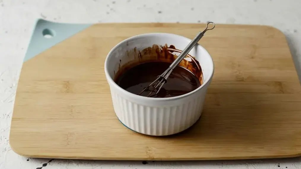 Bowl With Melted Chocolate