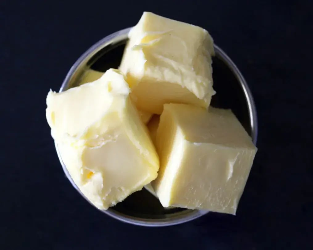 blocks of chilled butter