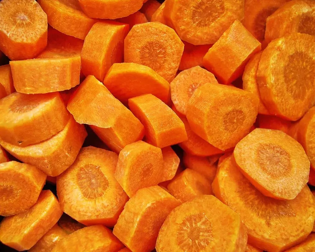 chopped carrots