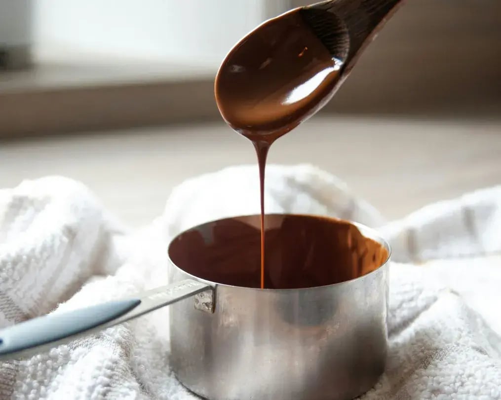 melted chocolate for dipping