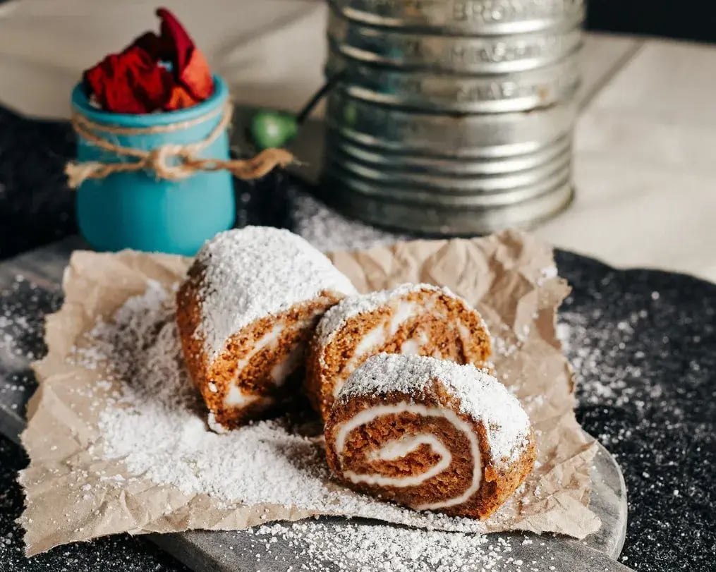 Creamy Chocolate Pumpkin Roll Dessert