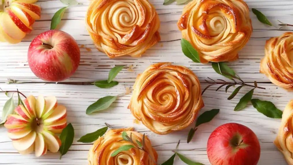 Step-By-Step Guide To Make Puff Pastry Apple Roses