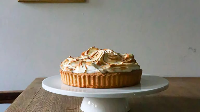 A cake made of good things only: chocolate, coffee and meringue