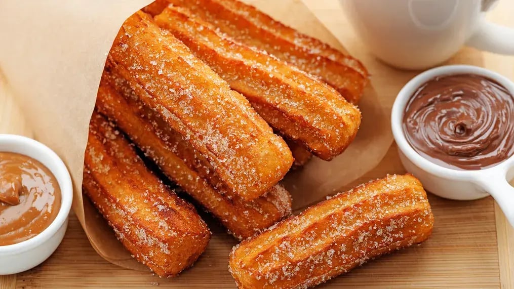Air Fryer Churros with Bournville Sauce: Crisp Outside, Melt Inside