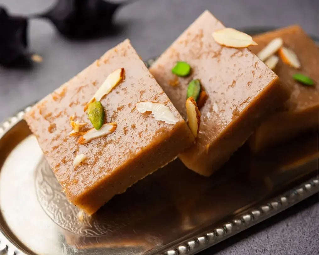 almond pista burfi