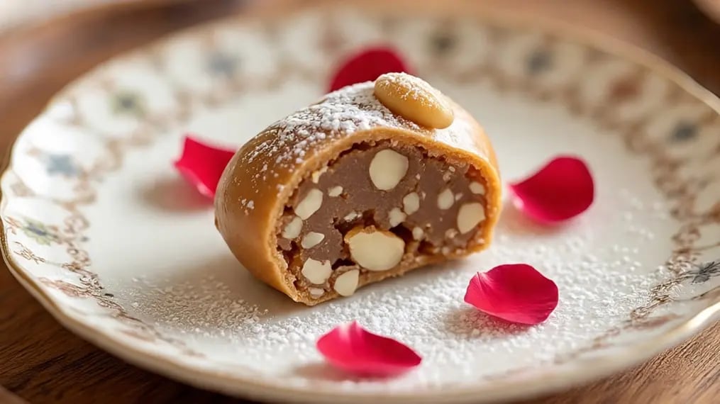 Easy Recipe For Chocolate Ganache With Almond Praline Crunch