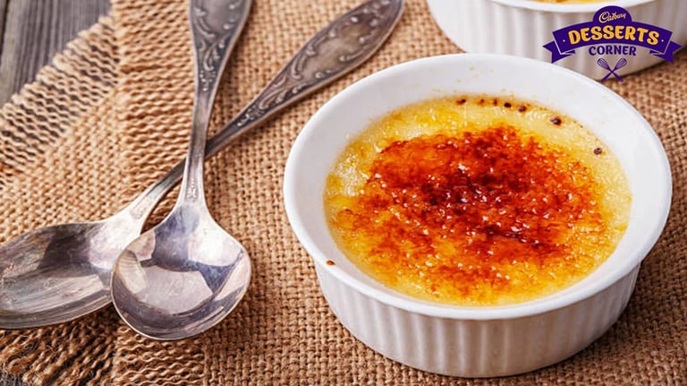 Feature Image - Classic French Custard Dessert Creme Brulee