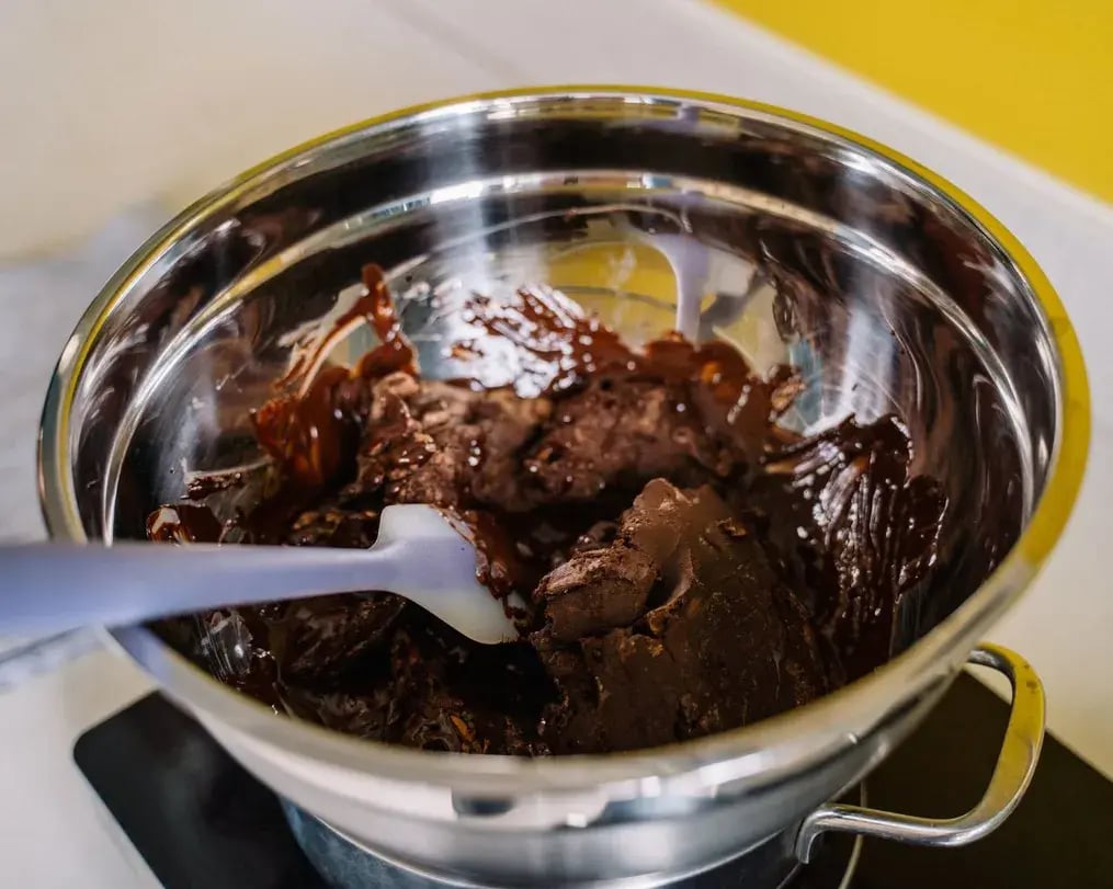 Chocolate Being Melted
