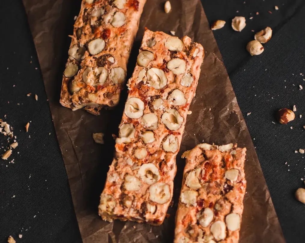 Hazelnut Filled Anjeer Bars