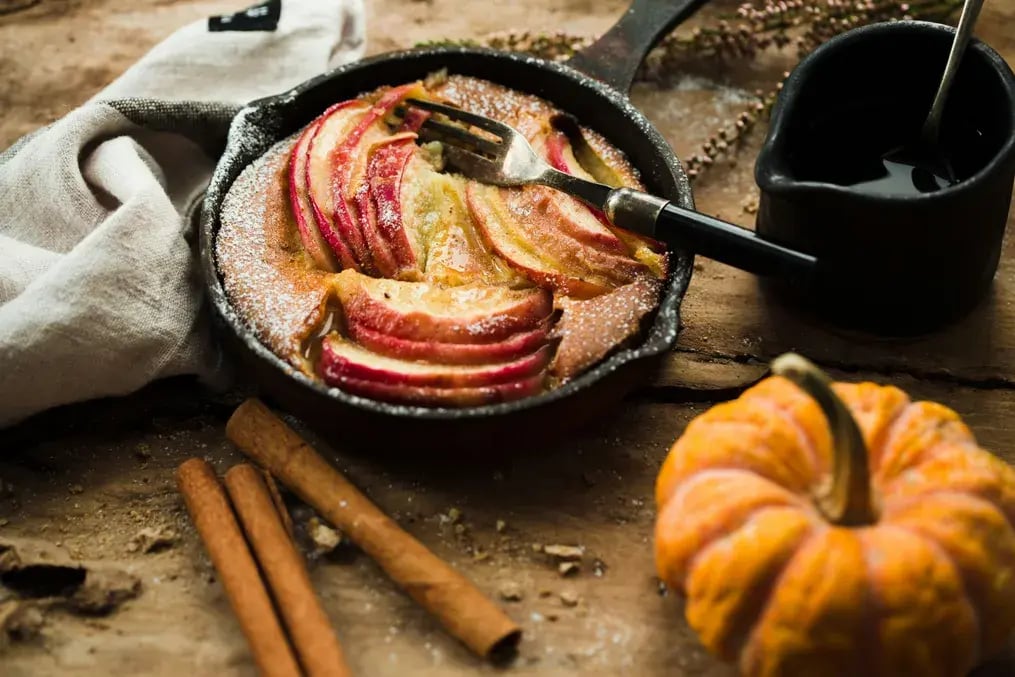 Apple Cider Butterscotch Pancakes with Crispello Crunch