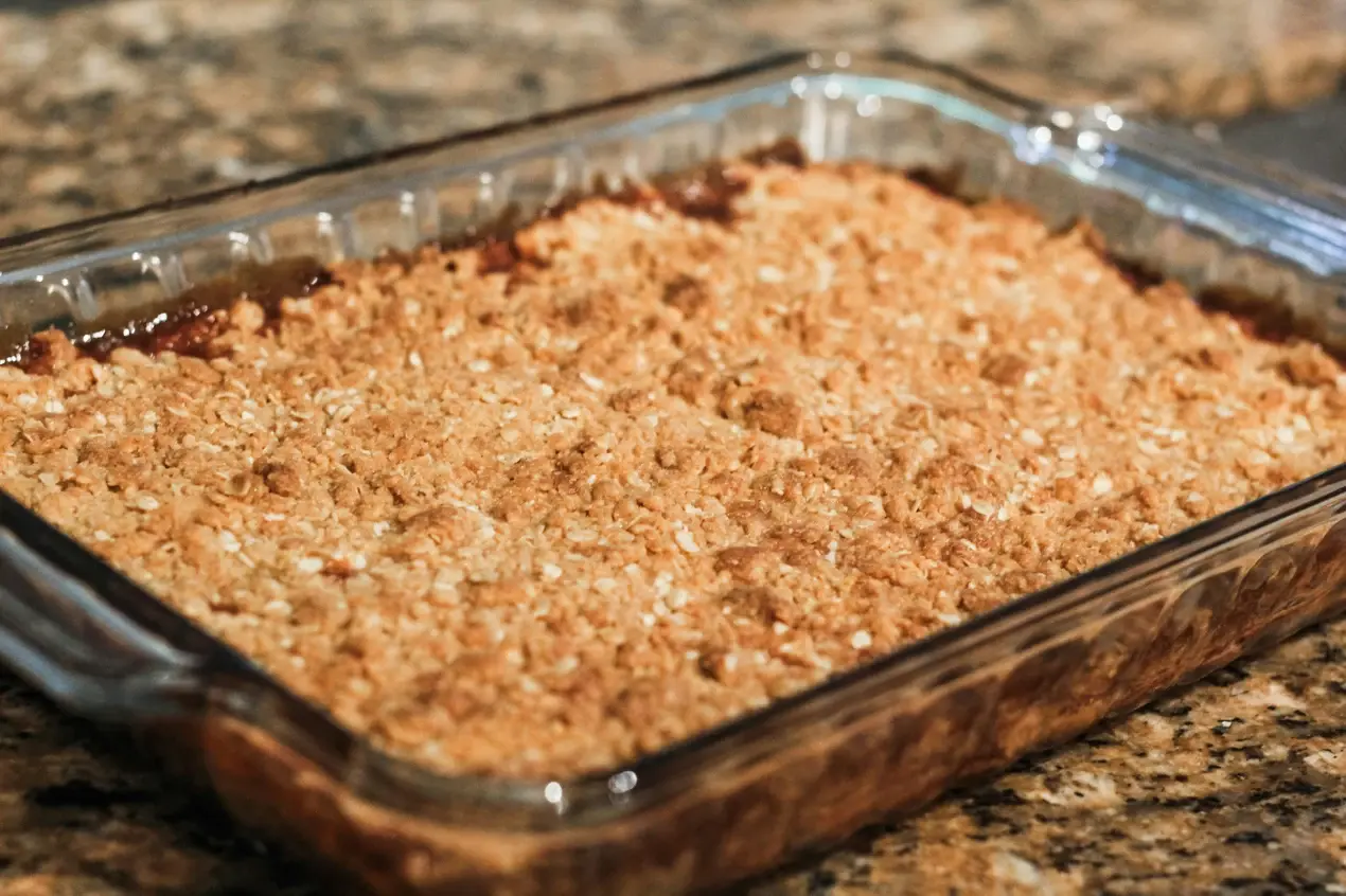 Apple Crisp with Dairy Milk Swirls Warm Melty and Baked Just Right