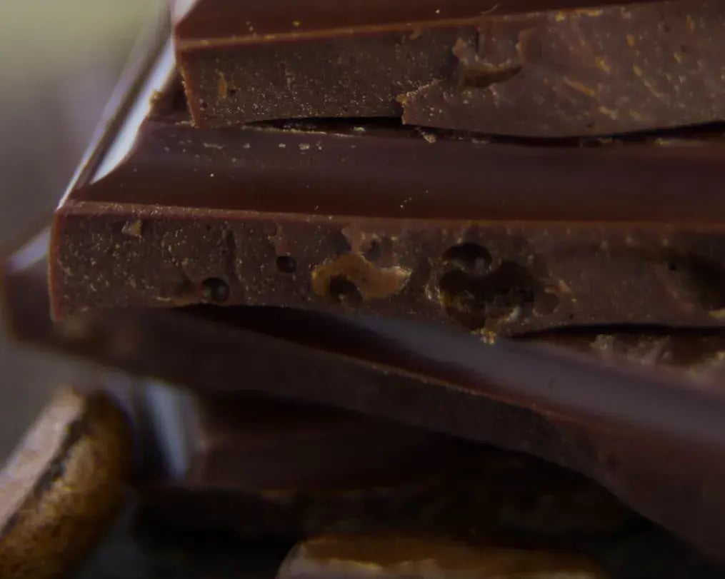 Dark chocolate bars for cake