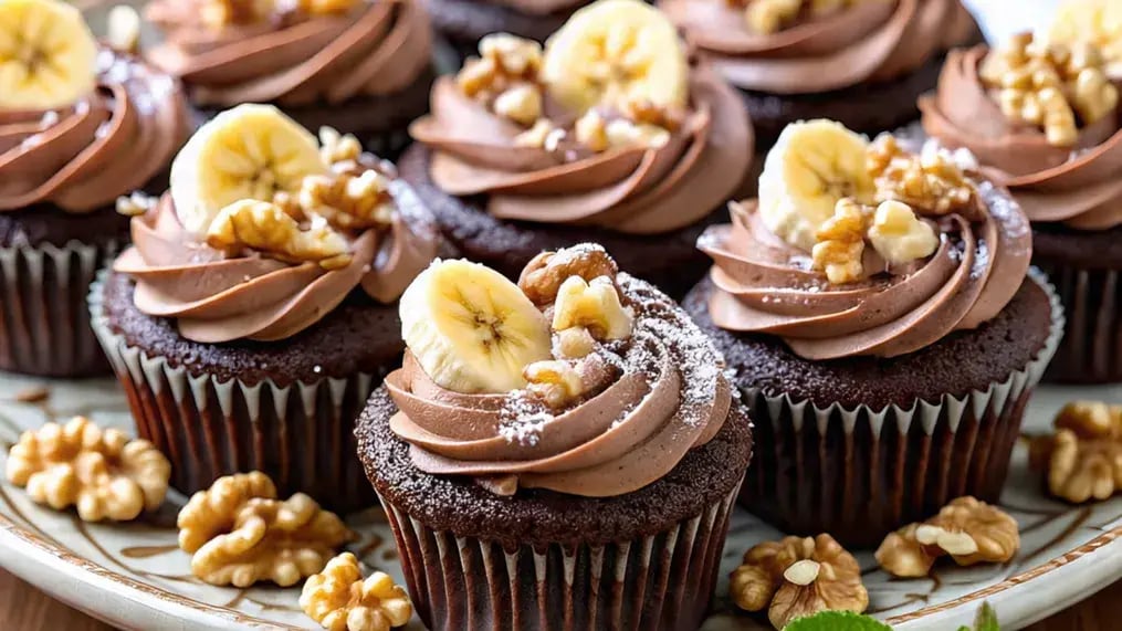 Method - Banana Walnut Chocolate Cupcakes: Ripe Fruit Meets Rich Cocoa