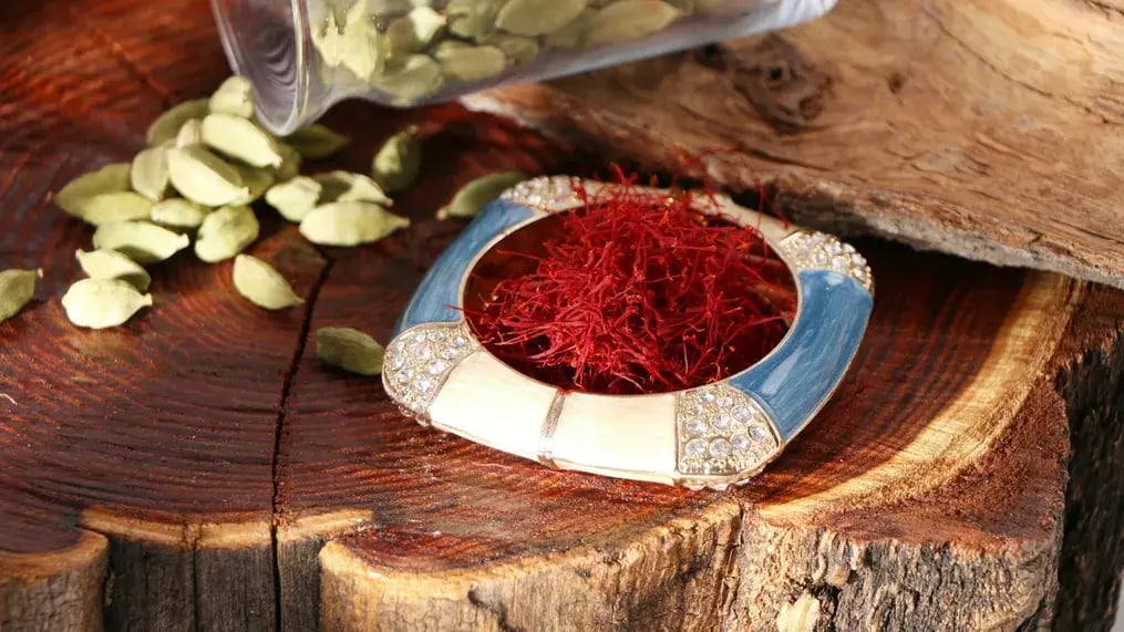 Soaked saffron