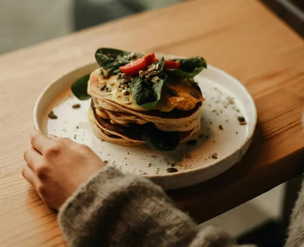 Savory Crepes with Spinach and Feta