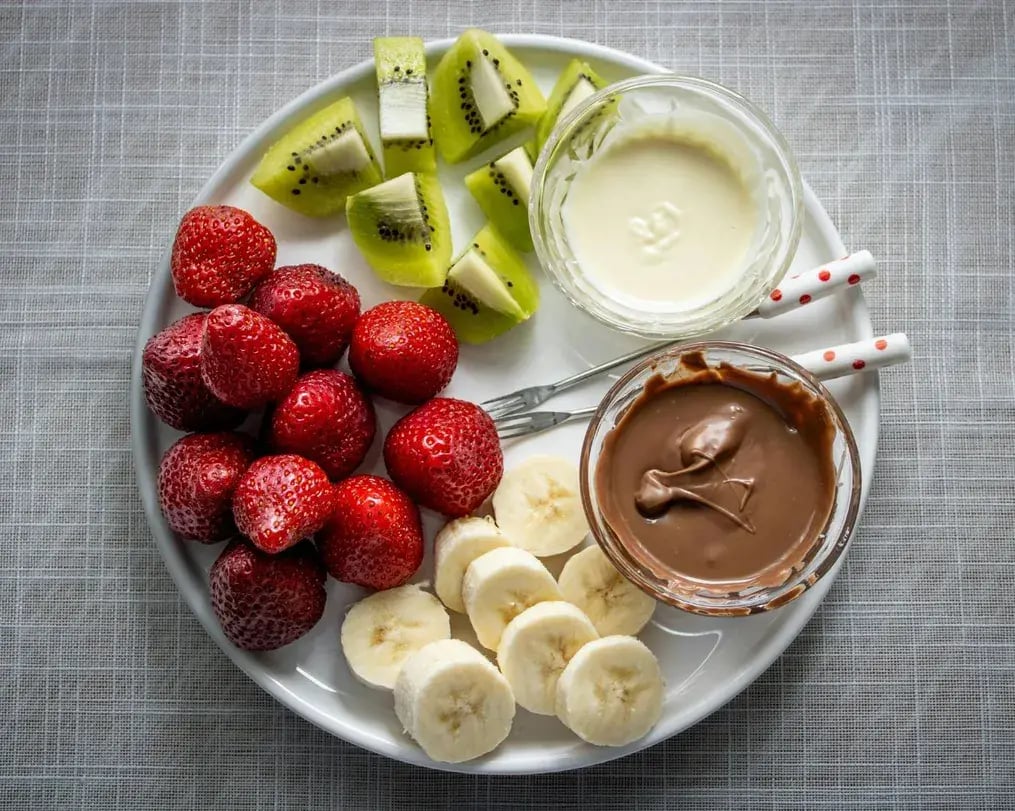 Chocolate And Evaporated Milk Fondue