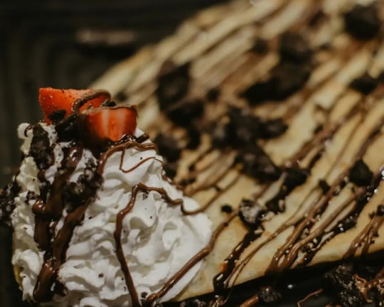 closeup of Milkmaid Oreo dessert