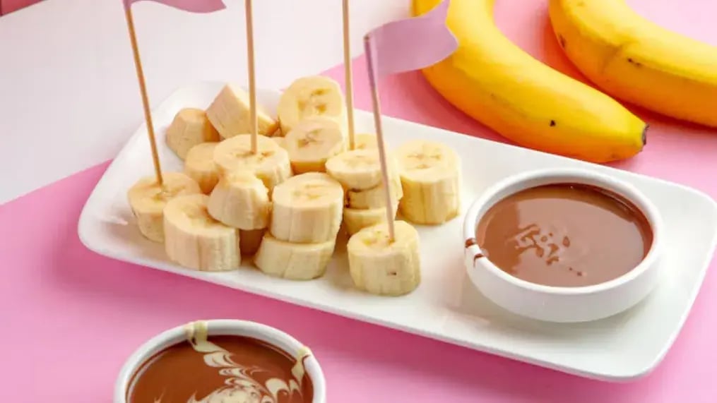 Banana And Cream Cheese Skewers