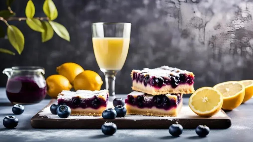 Blueberry Lemon Shortbread Bars