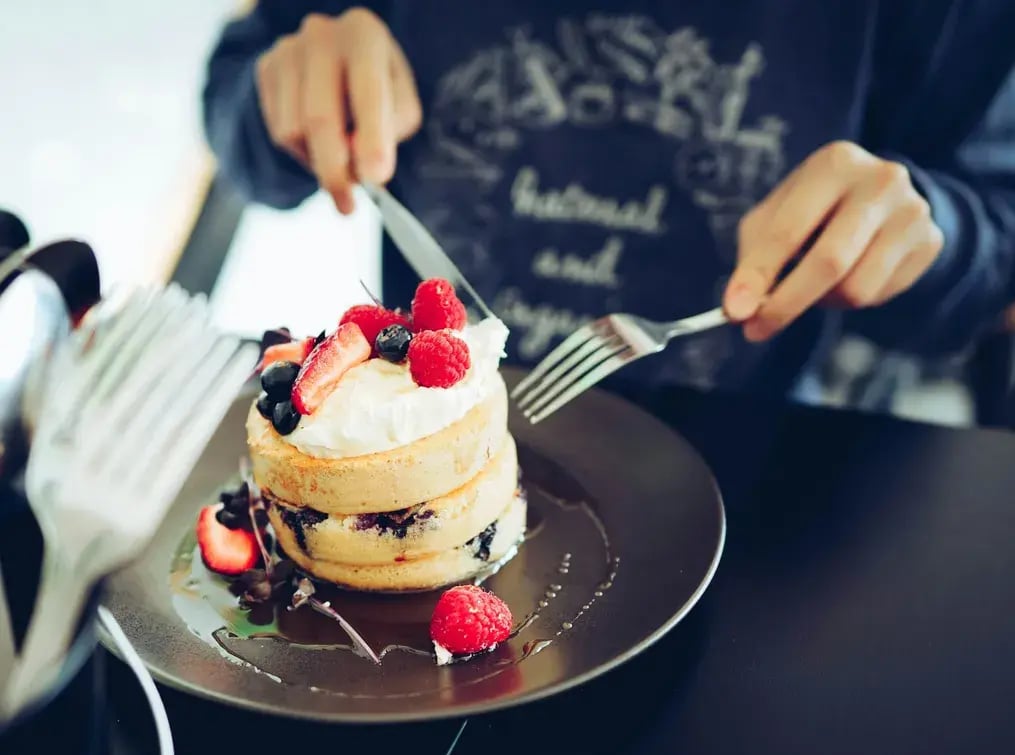Blueberry Pancake Ice Cream Sandwiches