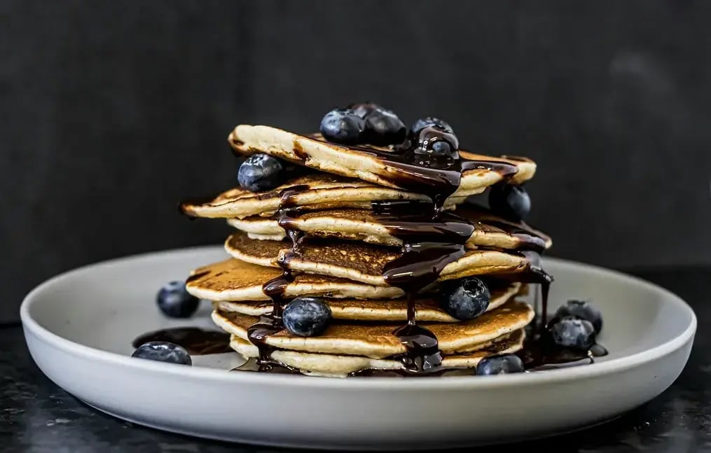 Blueberry Pancake Layered Cake