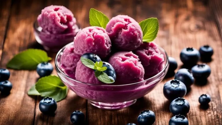Blueberry Sorbet Recipe For Winter Festivities; See Tips Inside