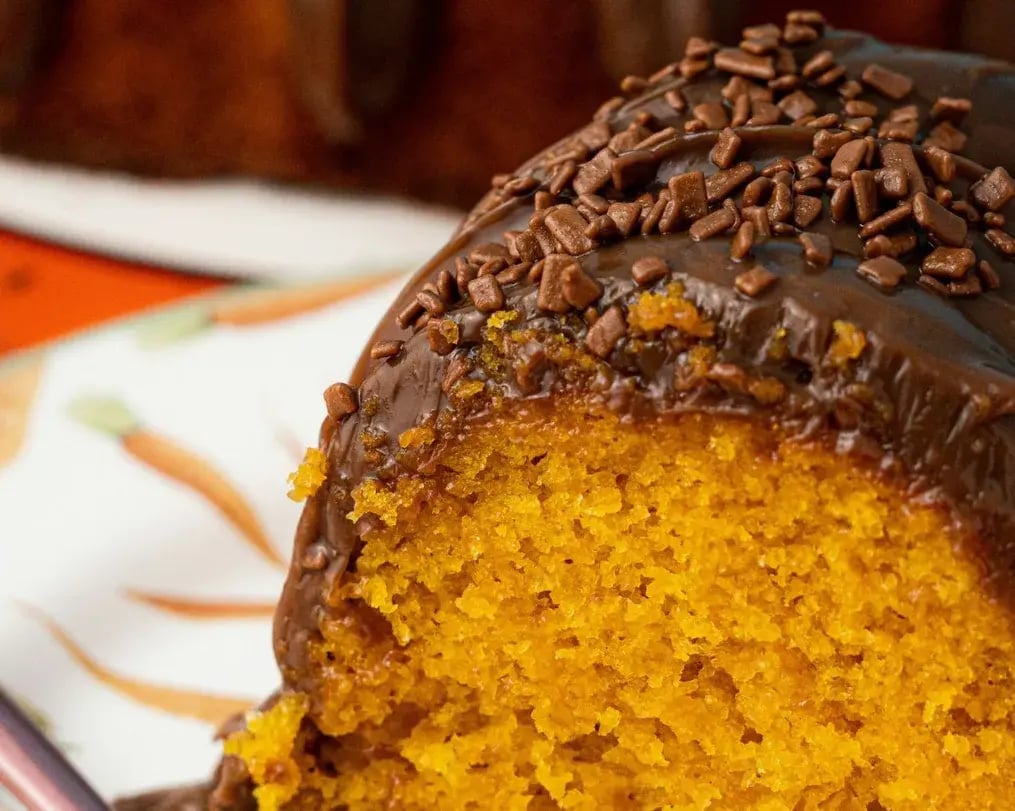 Chocolate Orange Hazelnut Cake with nut topping