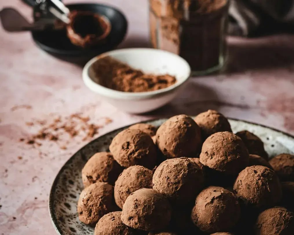 Cocoa Powder Dark Chocolate Truffles