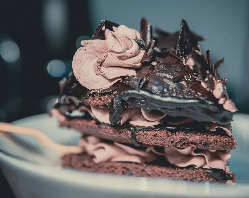 Bournville Hazelnut Cake Elaborate Slice With Cream