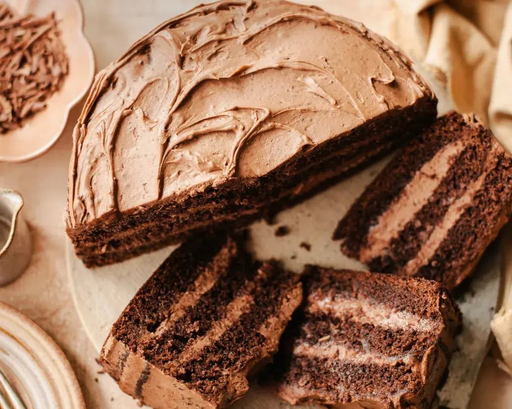 Chocolate Glaze On Bournville Hazelnut Cake