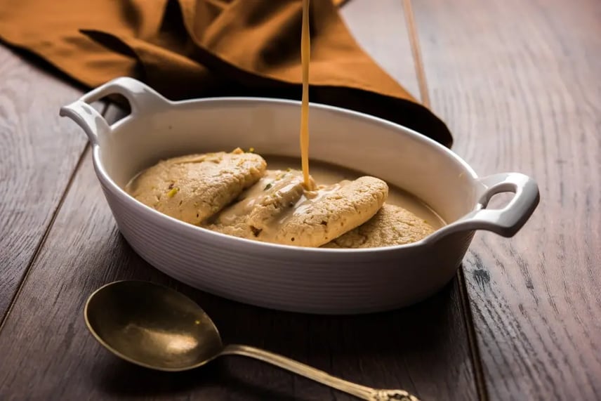 Homemade Bread rasmalai